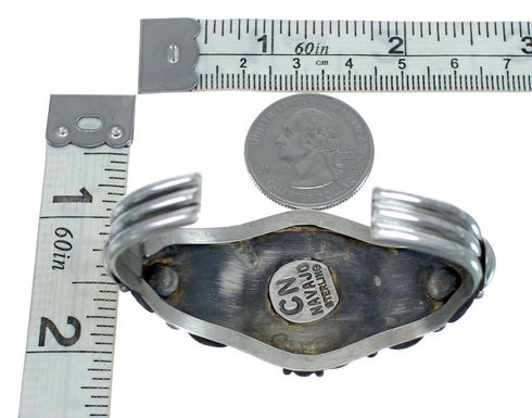 Turquoise Authentic Sterling Silver Navajo Cuff Bracelet NN20323